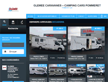 Tablet Screenshot of campingcars-22.com